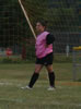 Courtney playing goalie